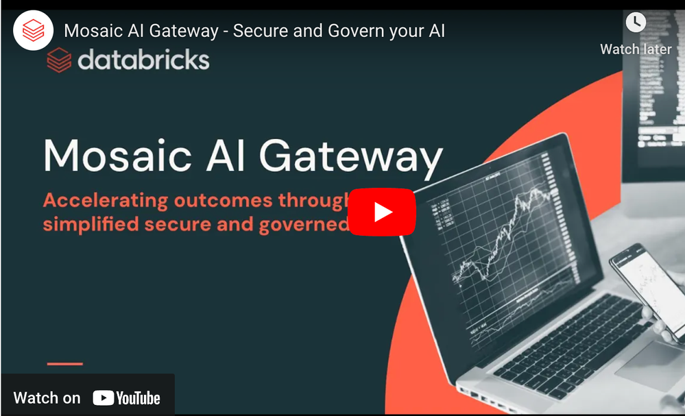 Announcing advanced security and governance in Mosaic AI Gateway