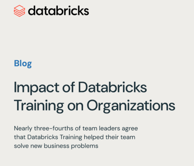 Databricks training invests in closing the data + AI skills gap across enterprises