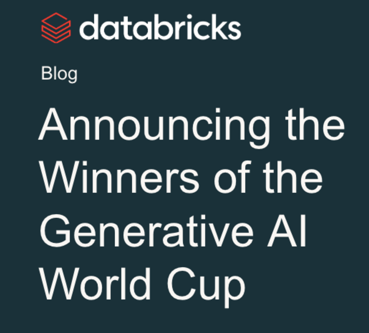 Announcing the Winners of the Generative AI World Cup