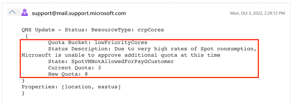 response from microsoft support response from microsoft support