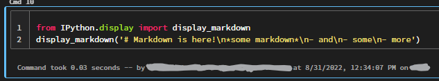 Failed display_markdown