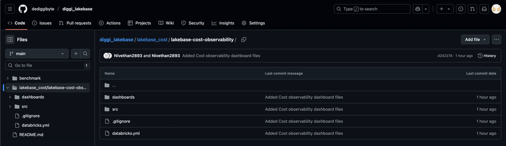 Databricks Lakebase cost repo