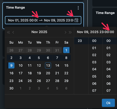 Dashboard datetime picker obscures minute and second fields, 2025-11-13_19.03UTC.png Dashboard datetime picker obscures minute and second fields, 2025-11-13_19.03UTC.png