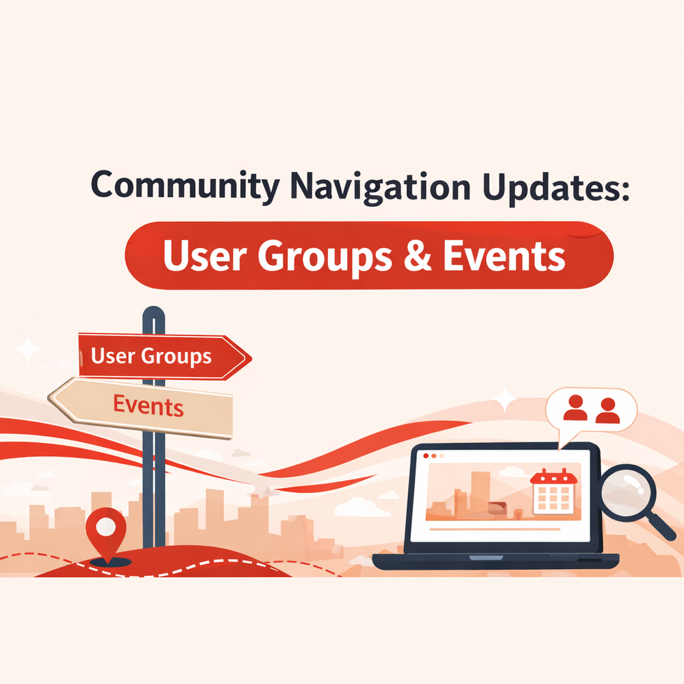 User Groups & Events: Navigation Updates Now Live