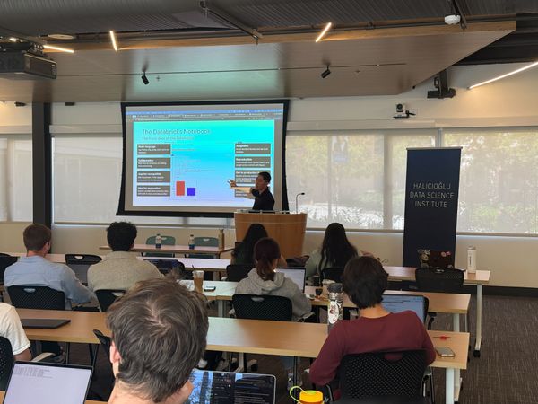 Ben Novak introducing the Databricks Notebook