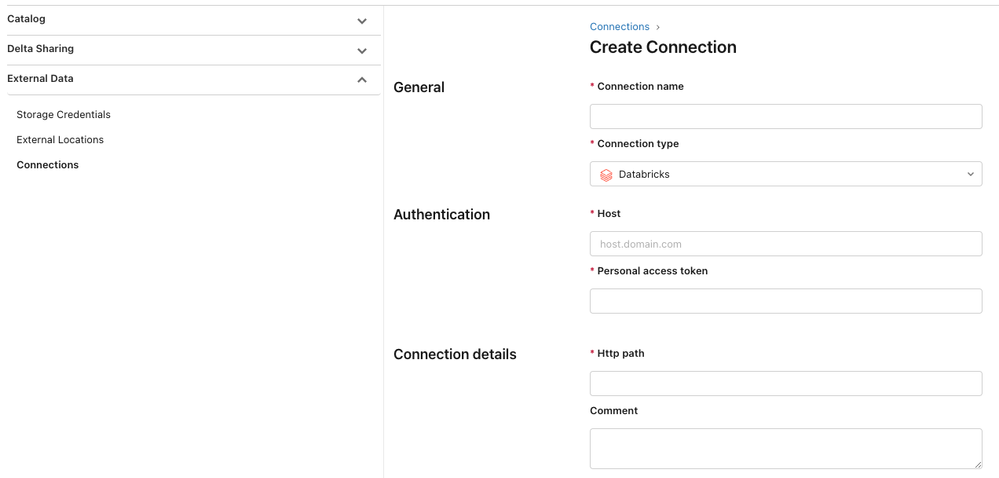 Setting up Lakehouse Federation in the Catalog Explorer