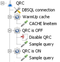 Fig. 1: JMeter configuration pane for the QRC test plan