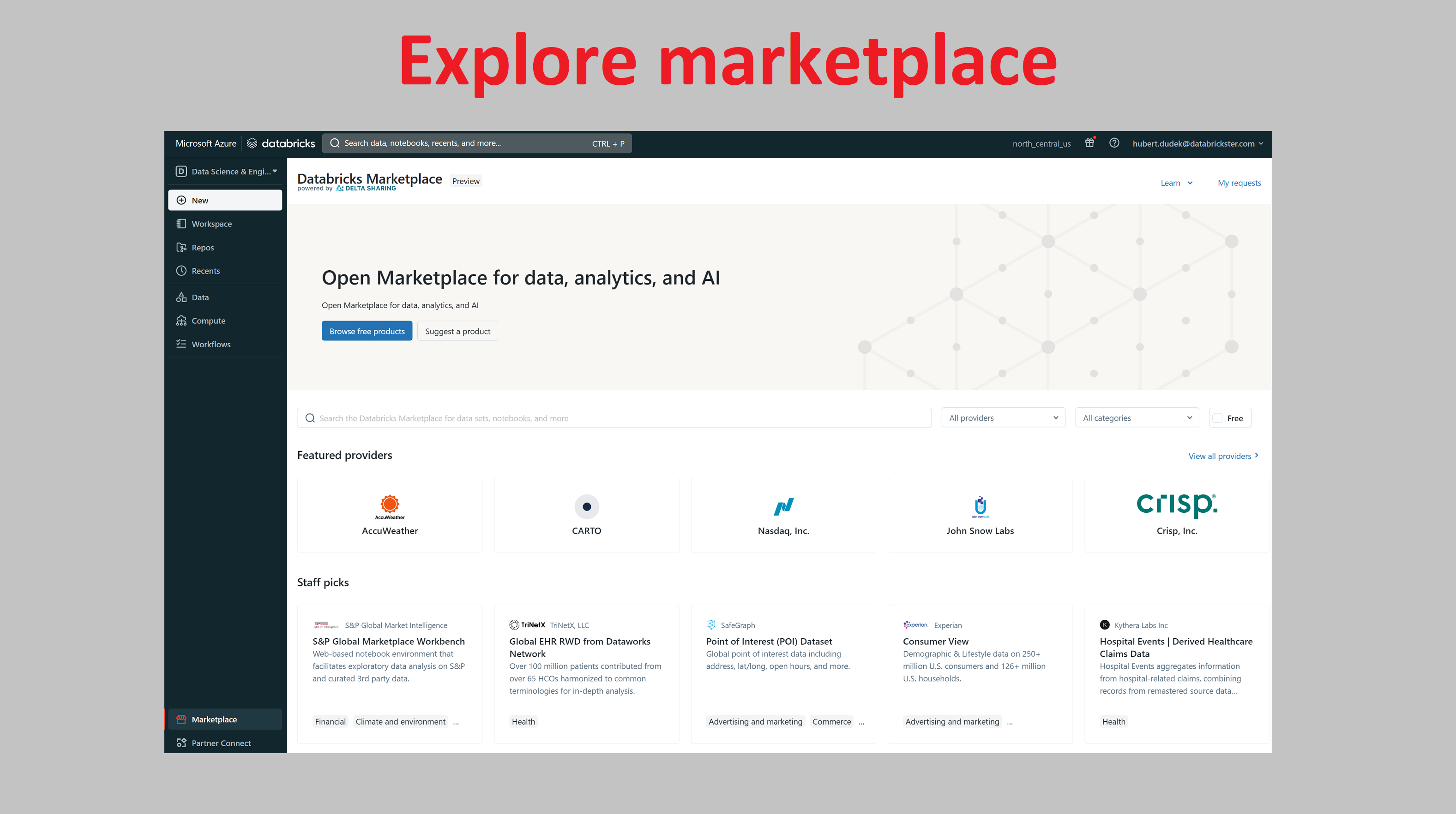 Databricks marketplace is here. With Databricks Ma... - Databricks ...