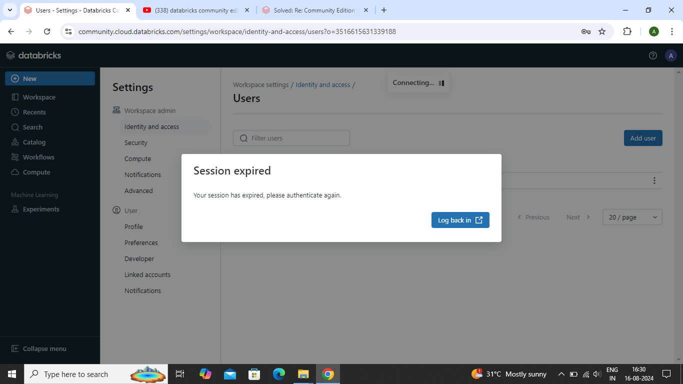 Community Edition signup issues - Databricks Community - 16299