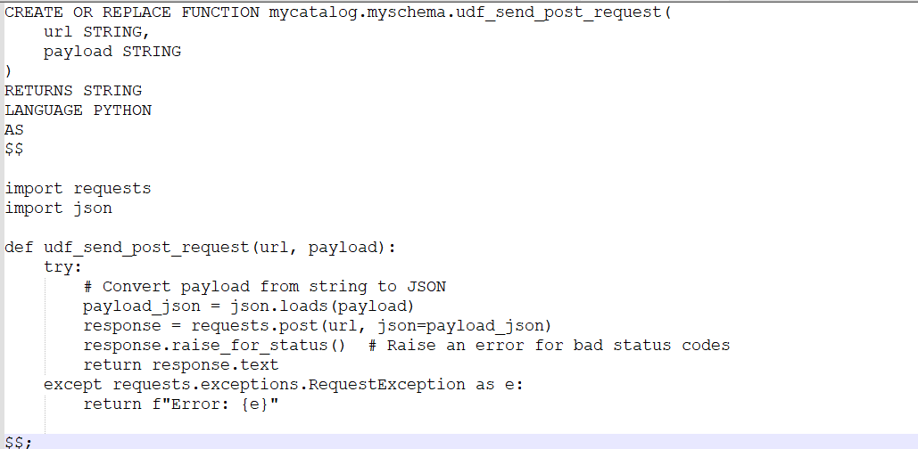 Re: Unity Catalog Python UDF to Send Messages to M... - Databricks ...