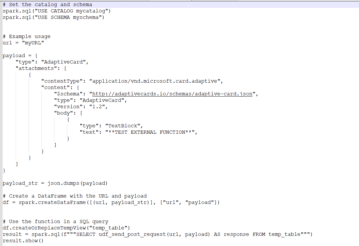 Re: Unity Catalog Python UDF to Send Messages to M... - Databricks ...